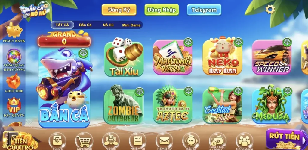 Truy cập game Bancanohu